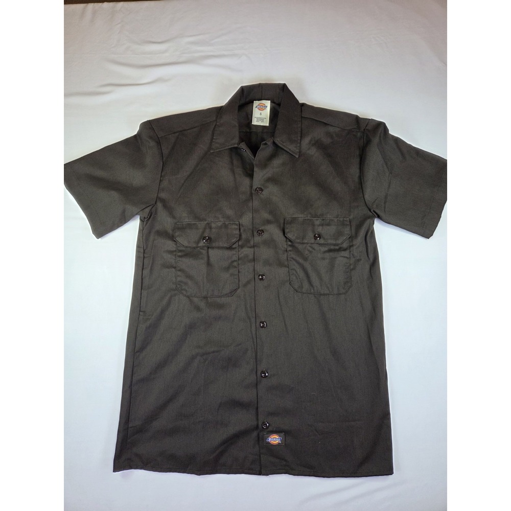 Dickies Men's Twill Work Shirt XL - Brown Skater Grunge Thrashed